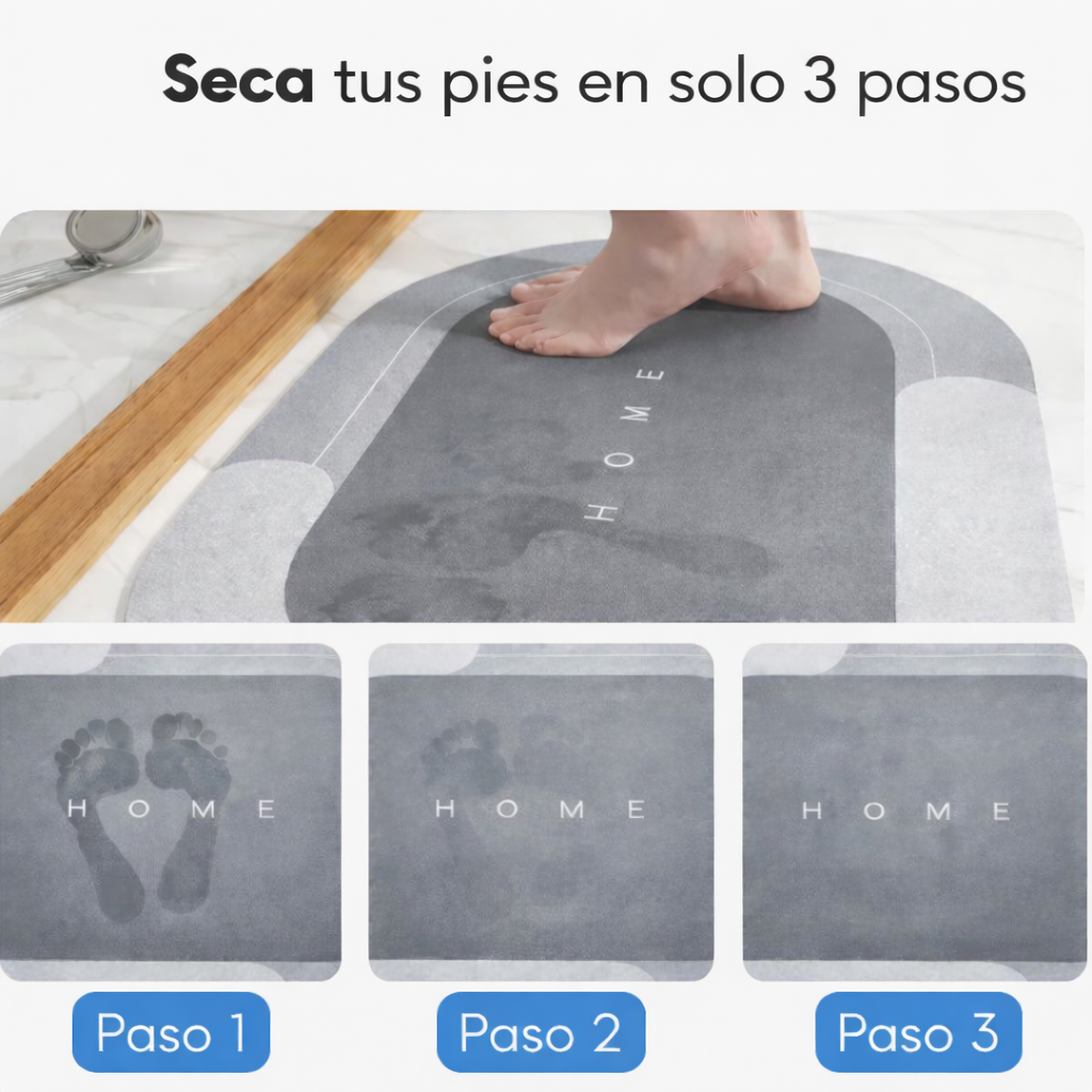✅ 🚿 DryStep Pro® – Alfombra Antideslizante Secado Instantáneo | Piso Seco en Segundos