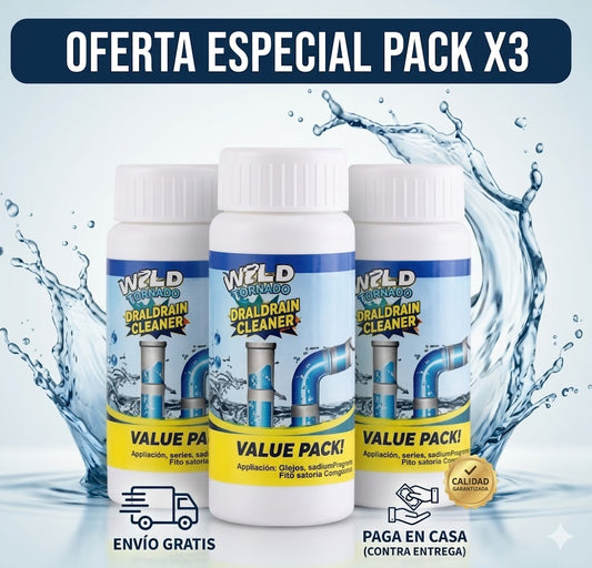 🧼 Limpiador de Drenajes Potente (Pack x3)